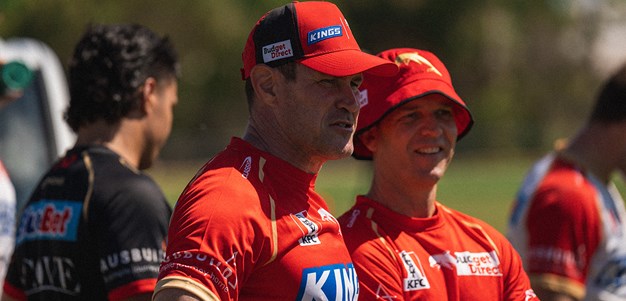 Woolf on field at training