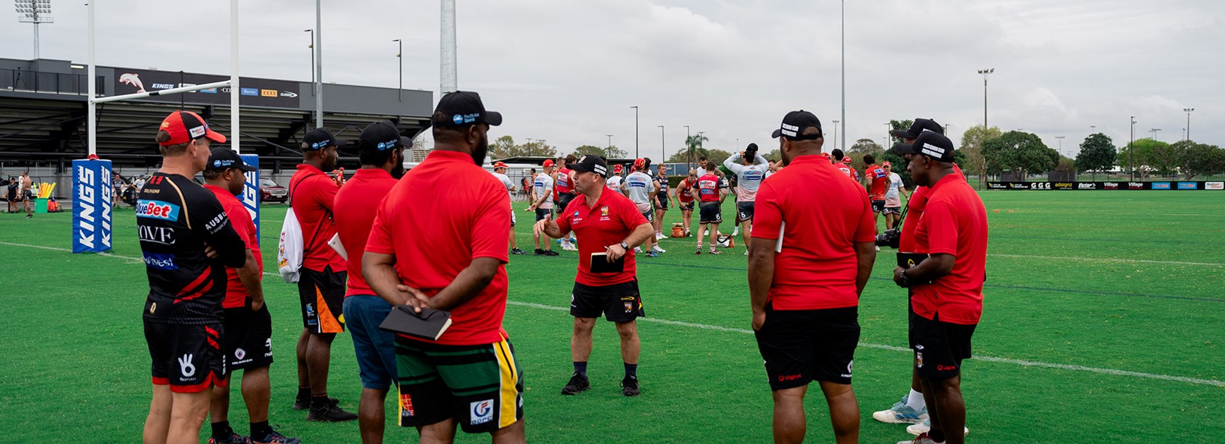 Dolphins give PNG coaches first-hand look at training