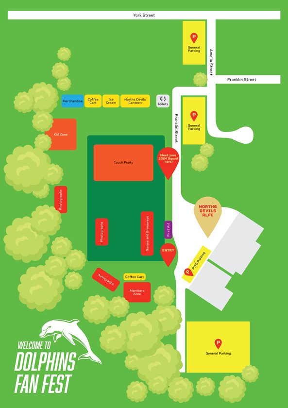 Fan Fest site map