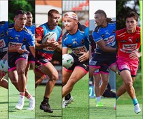 The middle forwards fight