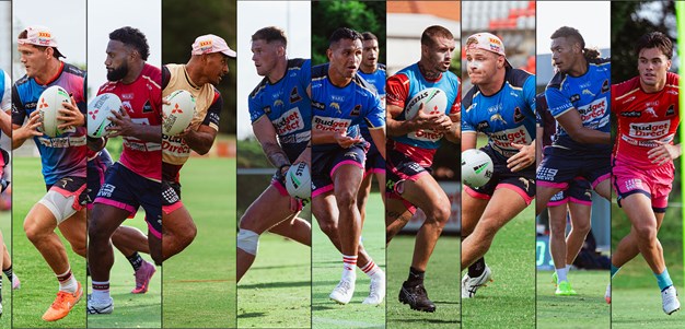 The middle forwards fight