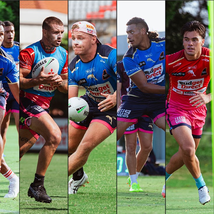 The middle forwards fight