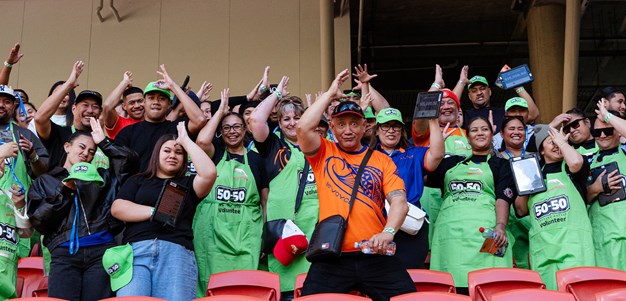 Dolphins and Fans Celebrate $1 Million 50-50 Milestone