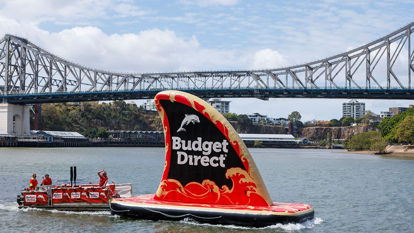 Budget Direct giant floating “Phin” celebrates Dolphins' historic top four achievement