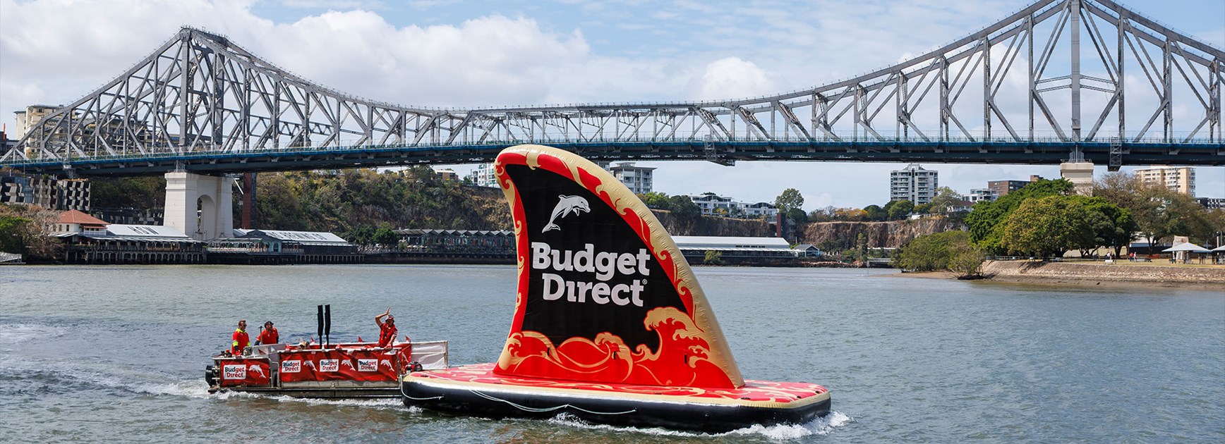 Budget Direct giant floating “Phin” celebrates Dolphins' historic top four achievement
