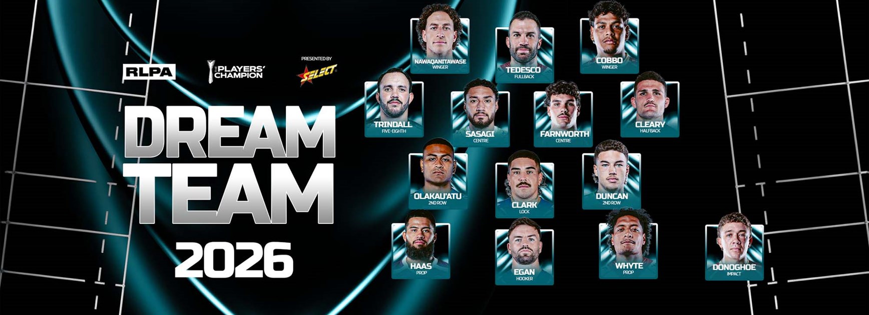 Dolphins trio named in 2026 Players’ Dream Team