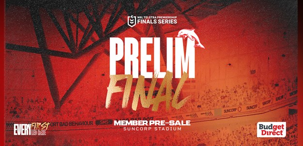 Preliminary Final Member Pre-Sale Now Open
