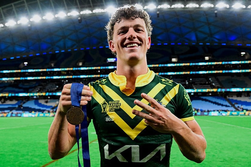 Bostock on debut, earning Player of the Match Honour