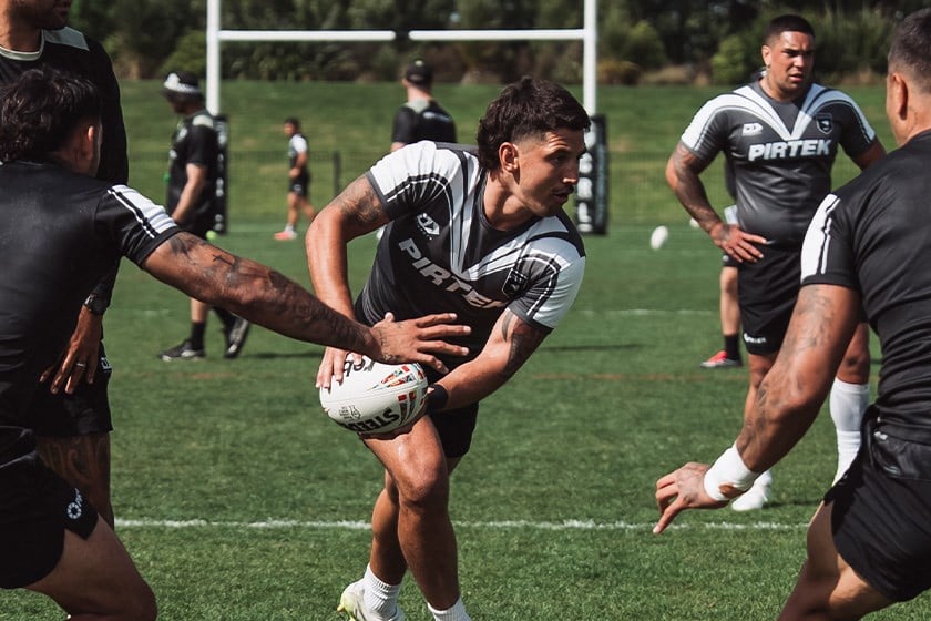 Jeremy Marshall-King training ahead of Round 2 of the RLWC