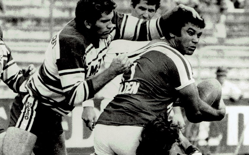 Arthur Beetson playing for the Redcliffe Dolphins.
